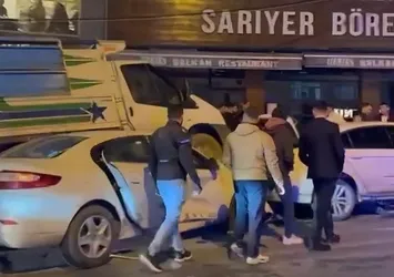 Makas atan araç polisin kullandığı otomobile çarptı! Kaza anı kamerada