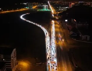 Ara tatil dönüşü trafik kilit!