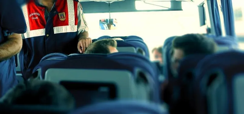 Terörist kadın yolcu otobüsünde yakalandı