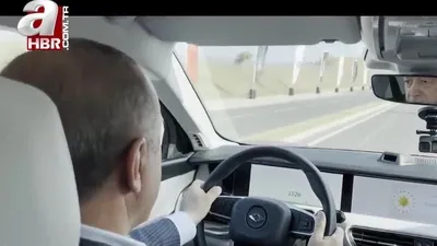 Başkan Erdoğan, Togg ile test sürüşü yaptı