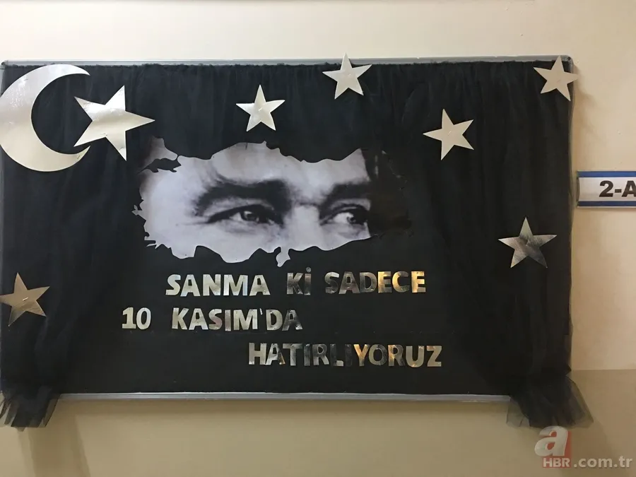 10 Kasım panosu nasıl yapılır? 10 Kasım Atatürk'ü Anma Günü pano çalışmaları! İşte örnek panolar ve yazıları... 5