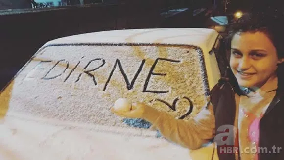 Kar yağışı yurda giriş yaptı! Edirne'de kar yağışı başladı... 12