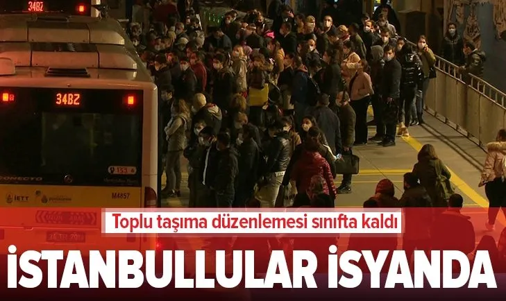 Zincirlikuyu metrobüs durağında yoğunluk