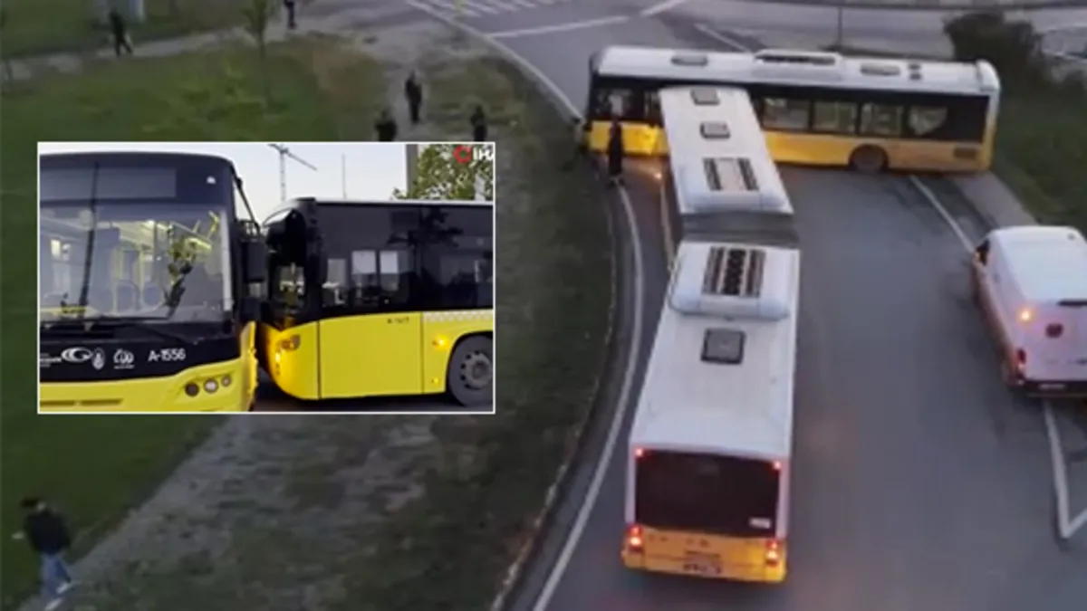 İETT kazalarında bir yenisi daha! Avcılar'da freni patlayan otobüs başka otobüse çarptı