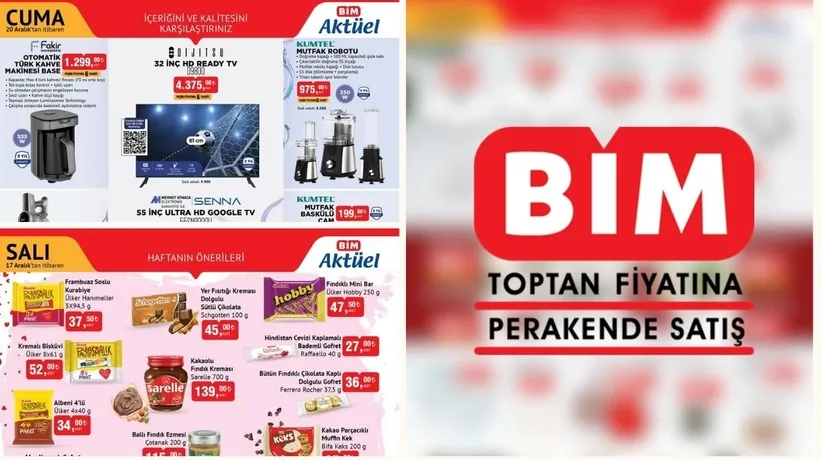 BİM 17-18-20 Aralık aktüel kataloğu yayımlandı! İndirimler peş peşe sıralandı: Tam yağlı yoğurt, bütün tavuk, jülyen sosis...