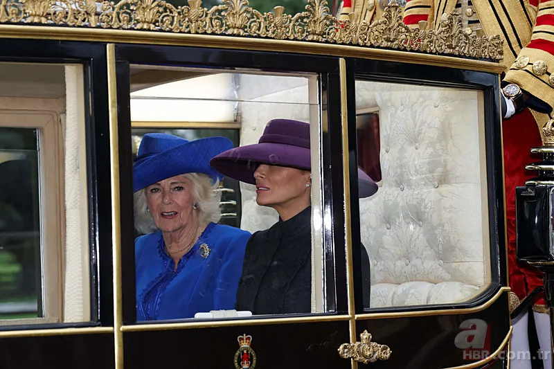 İngiltere ziyaretinde Melania Trump'tan dikkat çeken mesaj! Şapkasıyla verdi 17