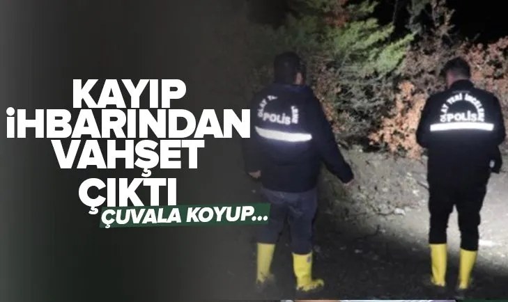 2 çocuğunun annesini boğarak öldürdü! Talihsiz kadının cesedi çuvalda bulundu