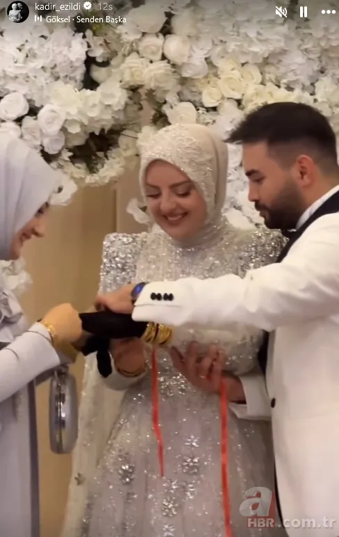Kadir Ezildi düğün gibi nişan yaptı! Kayınvalide bir tepsi altın taktı 8