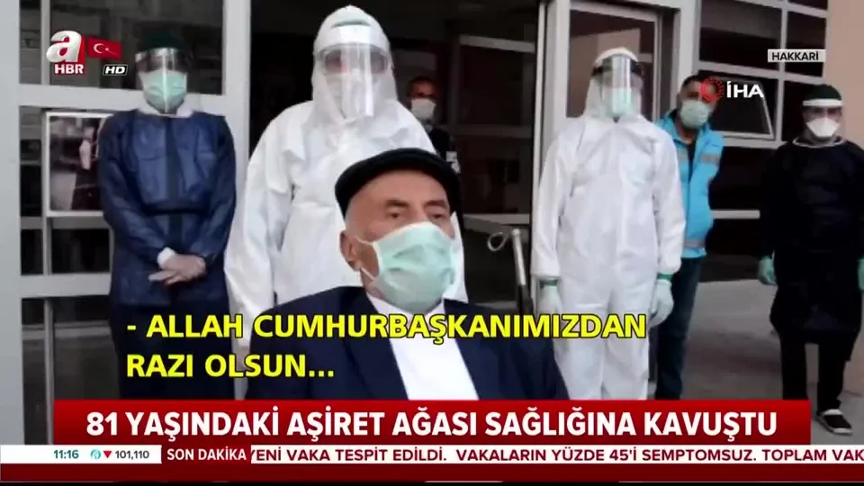 Aşiret ağası Mehmet Adıyaman korona virüsü yendi Başkan Erdoğan’a teşekkür etti