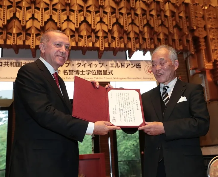 Başkan Erdoğan Japonya'da çay seremonisine katıldı