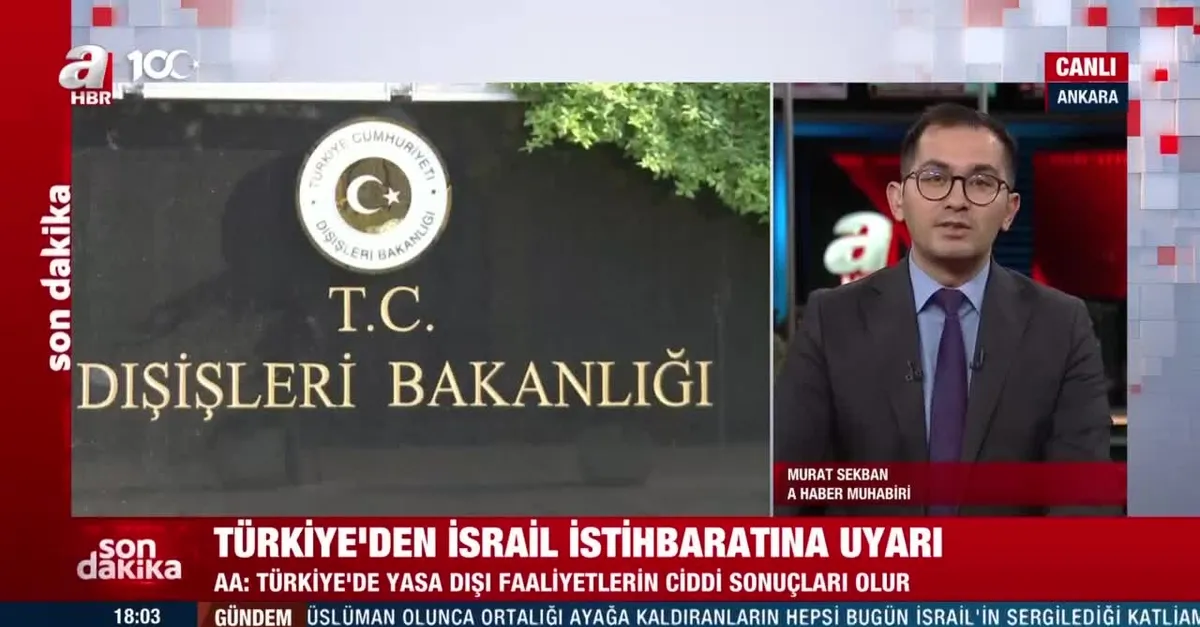 Türkiye'den İsrail istihbaratına uyarı!