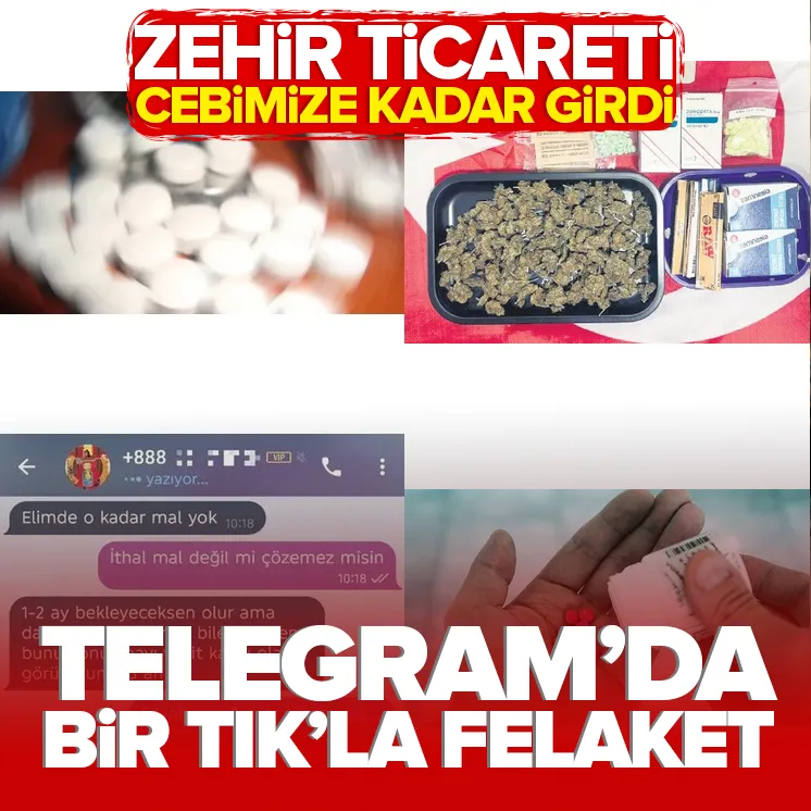 Telegram üzerinden şoke eden uyuşturucu pazarlığı!