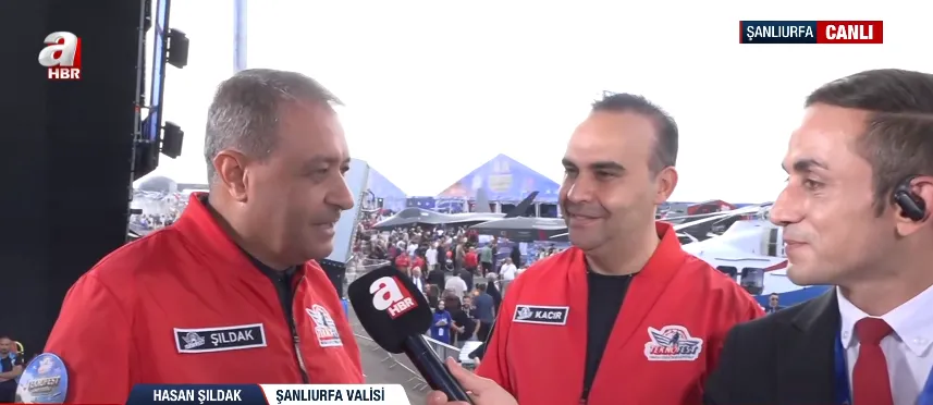 1790773611701.png Şanlıurfa Valisi Hasan Şıldak, TEKNOFEST coşkusunu A Haber'e değerlendirdi - foto:ahaber.com.tr