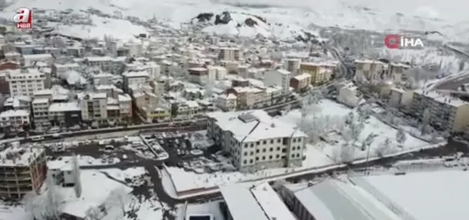 Erzurum’da bir günde iki mevsim