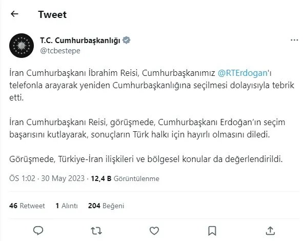 Dünya liderlerinden Başkan Erdoğan’a tebrik telefonu