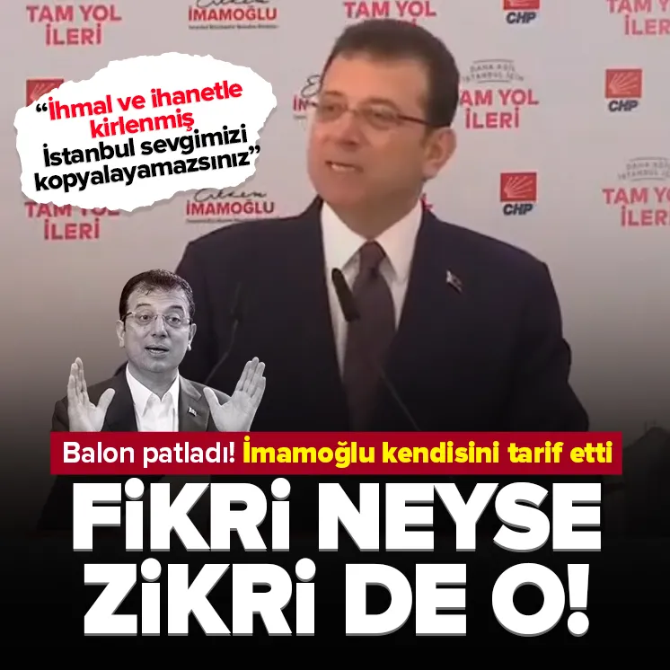 İmamoğlu kirli düşüncelerini saklayamadı!