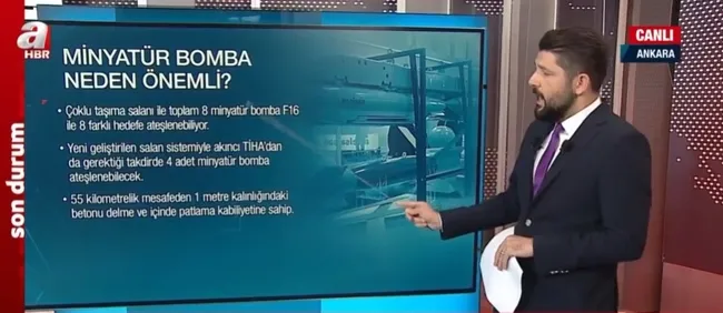 Minyatür bomba ilk kez Akıncı TİHA’da! Minyatür bomba neden önemli?