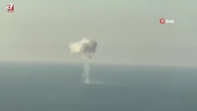 Trabzon açıklarında denizde patlama