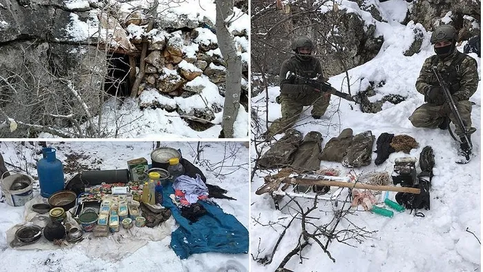 Diyarbakır'da askerleri gören teröristler silahlarını bırakıp kaçtı - 1