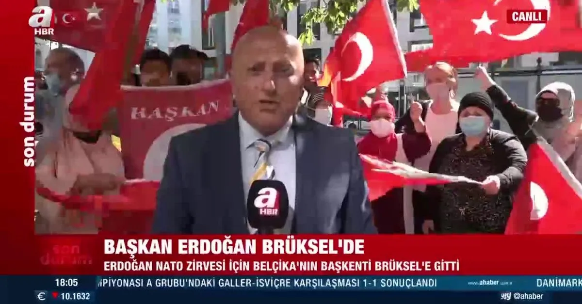 Başkan Erdoğan'a Brüksel'de sevgi gösterisi