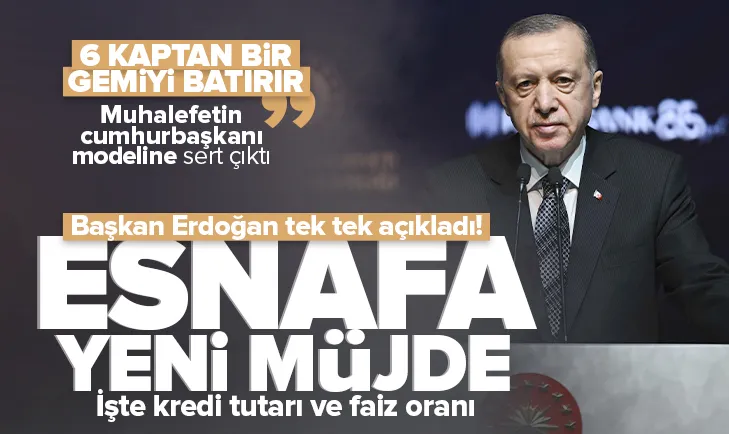 Başkan Erdoğan’dan esnafa müjde