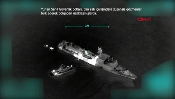 Yunan Ege'de mültecileri ölüme itti! Türkiye İHA ile tespit ederek kurtardı - 3