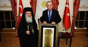 Giannopoulos’tan Başkan Erdoğan’a anlamlı hediye