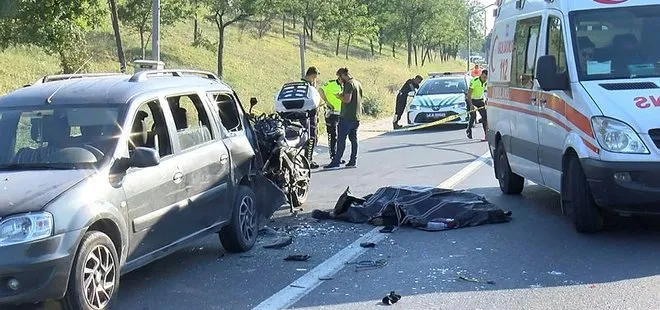 TEM’de feci kaza: Emniyet şeridinde duran otomobile çarpan motosiklet sürücüsü öldü