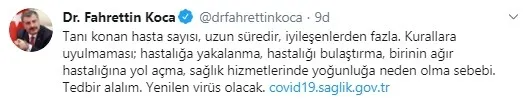 Son dakika: Sağlık Bakanı Fahrettin Koca koronavirüste yeni vaka sayısını açıkladı | 22 Ağustos 2020 Cumartesi...