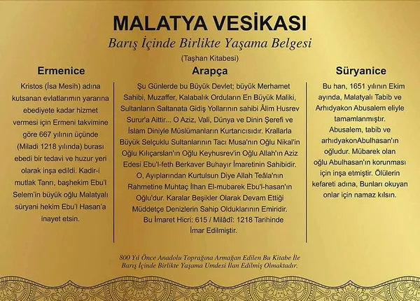 Türk-İslam tarihinde ilk ve tek: 3 dilli kitabe - 1