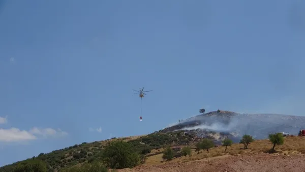 Çanakkale'de çıkan orman yangınına müdahale ediliyor - 2