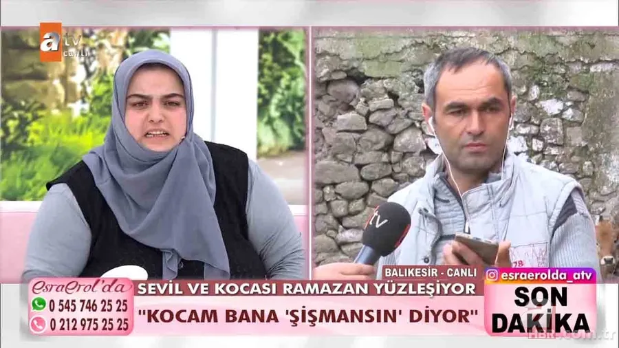 Türkiye Esra Erol'daki bu olayı konuşuyor! “Kocam bana varil ve fıçı diyor” demişti | Ramazan ve Sevil yüzleşti: "Kılları olsada karımı seviyorum" 12