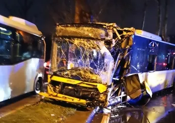 İETT asırlık ağaca tosladı: 7 kişi yaralandı
