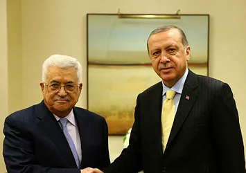 Başkan Erdoğan, Mahmud Abbas ile görüştü