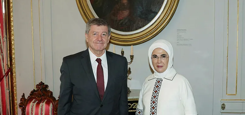 Emine Erdoğan, BM Politikadan Sorumlu Genel Sekreter Yardımcısı Ryder'ı kabul etti