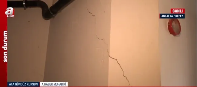Antalya’ya 13 saatte 3 aylık yağış düştü! Kepez’de 4 katlı binanın zemininde çökme yaşandı