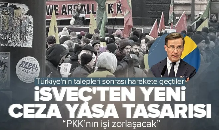 İsveç’ten PKK’ya karşı yeni ceza yasası tasarısı!