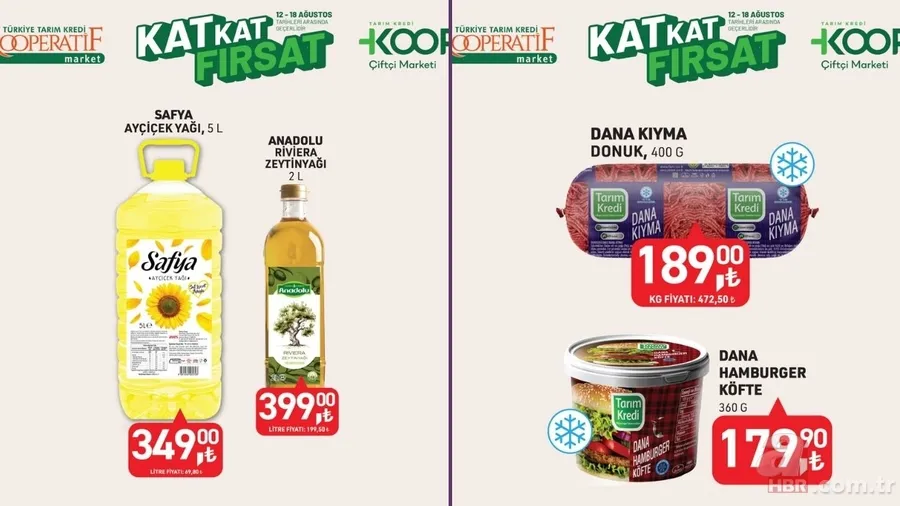 13-18 Ağustos Tarım Kredi Kooperatifi kampanyası: Zeytinyağı, tavuk baget çeşitleri, dana kıyma ve daha birçok üründe özel fiyatlar 1