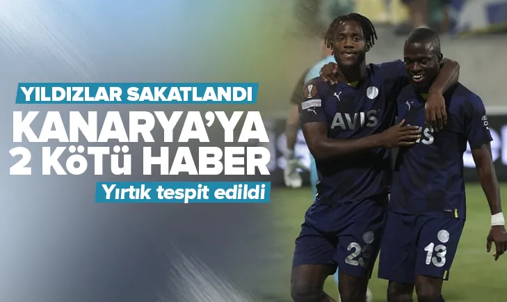 Fenerbahçe’ye 2 kötü haber!