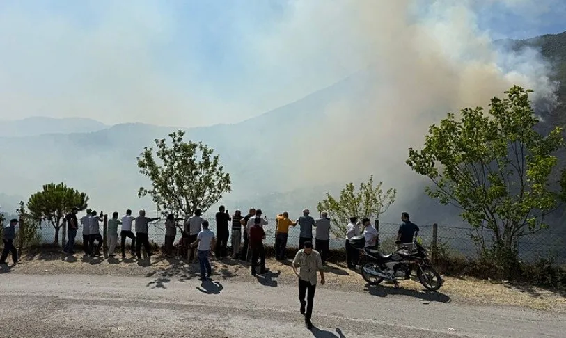 BARTIN’DA KÜRE DAĞLARI MİLLİ PARKI’NDA YANGIN!