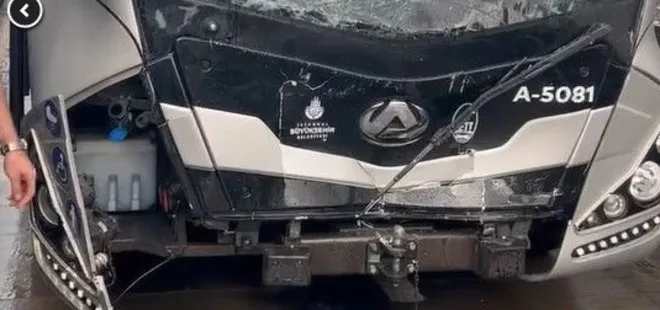 İstanbul'da metrobüs kazası: 2 yaralı