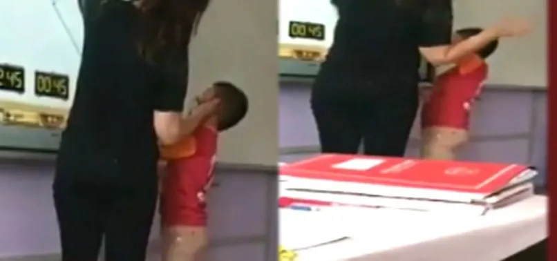 İlkokulda öğretmen şiddeti! Bolu'da şoke eden görüntüler | Video