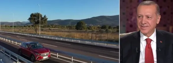 Başkan Erdoğan Togg’un direksiyonunda! O görüntüler ilk kez A Haber ekranlarında yayınlandı! Araç çok huzurlu ve rahat