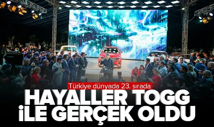 Türkiye Togg ile dünyada 23. oldu