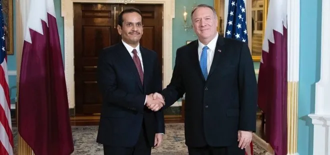 Katar Dışişleri Bakanı Al Sani ABD’li Bakan Pompeo ile Körfez krizini görüştü