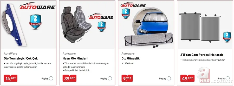 BİM'den otomobil sahiplerine özel sürpriz ürünler! BİM 10 Temmuz 2020 aktüel ürünler kataloğunda neler var? 19