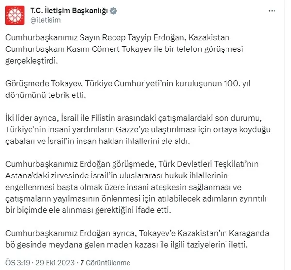 baskan-erdogana-turkiye-cumhuriyetinin-100-yildonumu-icin-tebrik-mesajlari-al-sani-lukasenko-putin-ve-aliyev-1698582064675.jpg Başkan Erdoğan'a Türkiye Cumhuriyeti'nin 100. yıldönümü için tebrik mesajları! Al Sani, Lukaşenko, Putin ve Aliyev... - 7