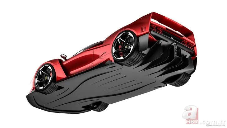 Ferrari’nin efsane modeli F40’a modern tasarım