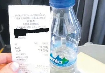 Pegasus uçtu! Bir şişe su 19 lira