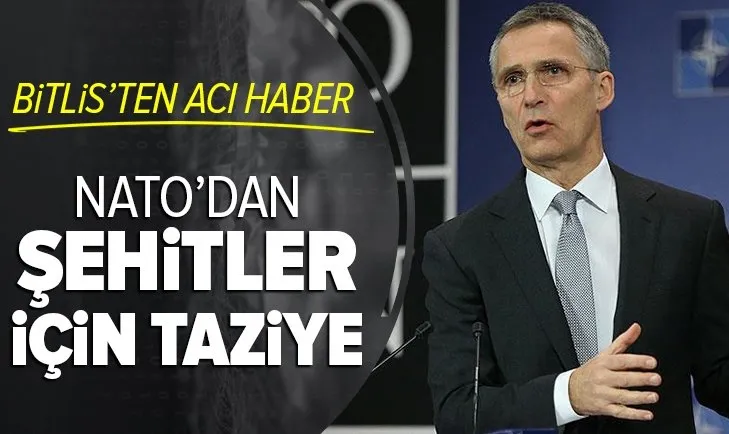 NATO Genel Sekreteri Jens Stoltenberg'den Bitlis'teki şehitler için taziye